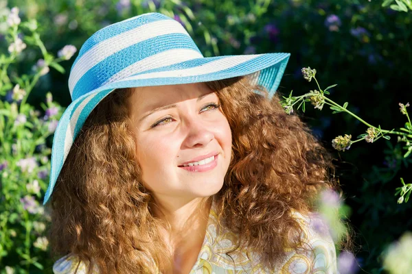 Girl in hat — Stock Photo, Image