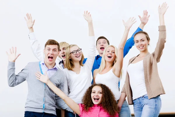 Groep studenten — Stockfoto