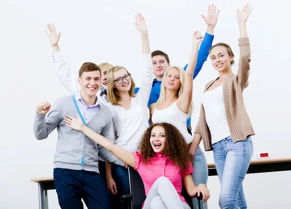 Groep studenten — Stockfoto