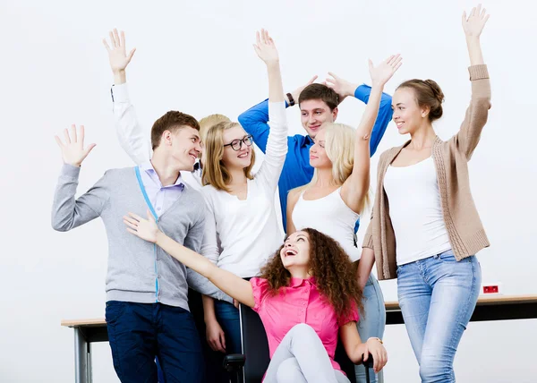 Grupp av studenter — Stockfoto