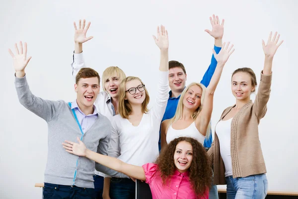 Grupp av studenter — Stockfoto