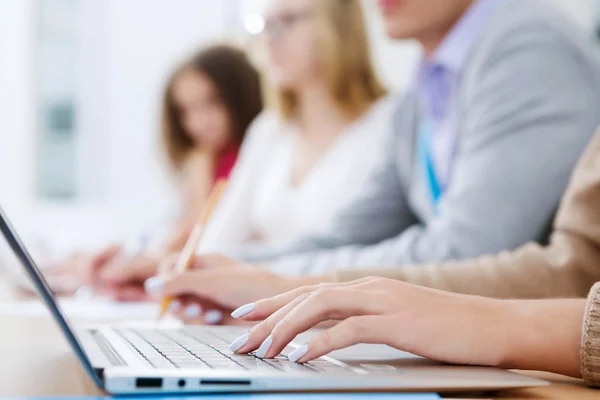 Students at lecture — Stock Photo, Image