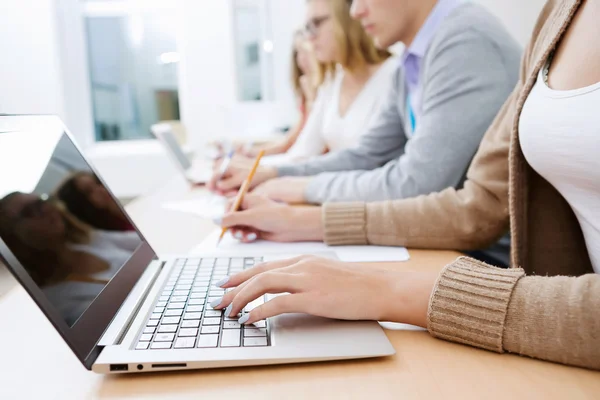 Students at lecture — Stock Photo, Image