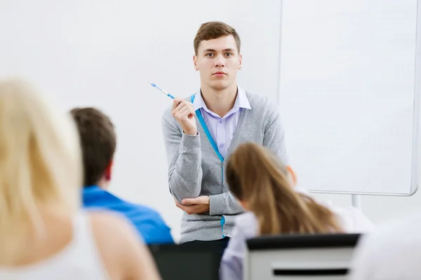 Teacher at lesson — Stock Photo, Image