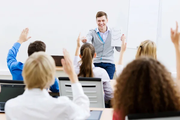 Profesor en la lección — Foto de Stock