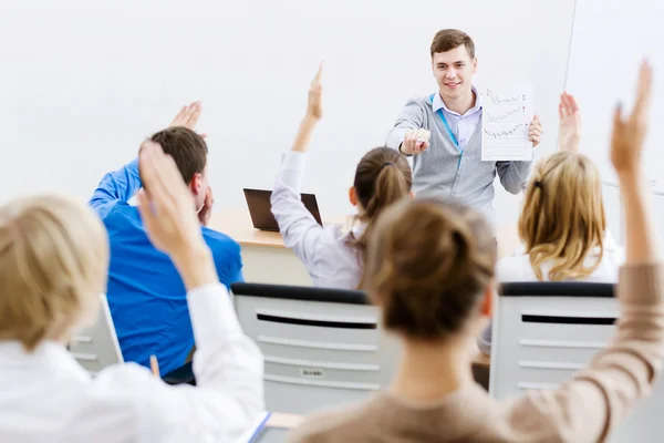 Teacher at lesson — Stock Photo, Image