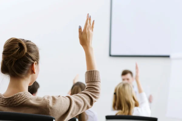 Teacher at lesson — Stock Photo, Image