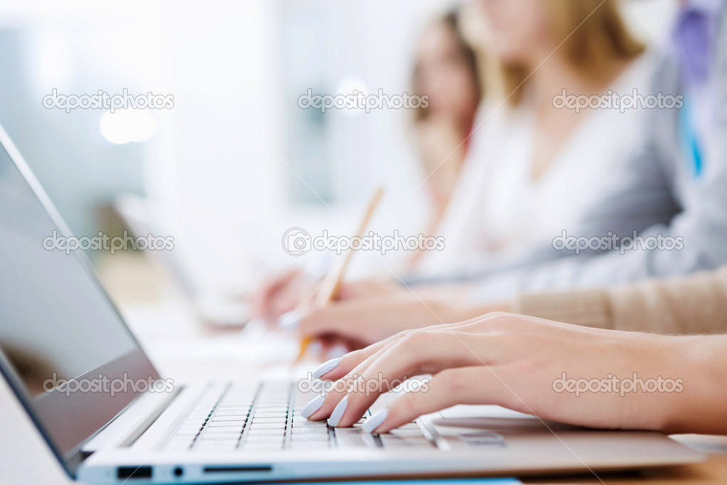 Students at lecture