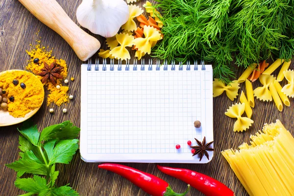 Ingredientes de cozinha — Fotografia de Stock