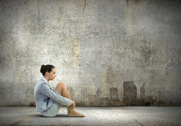 Businesswoman in despair — Stock Photo, Image