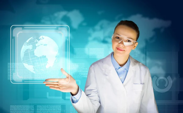 Woman scientist — Stock Photo, Image