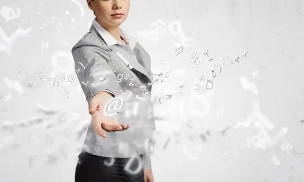 Frau in der Wirtschaft — Stockfoto