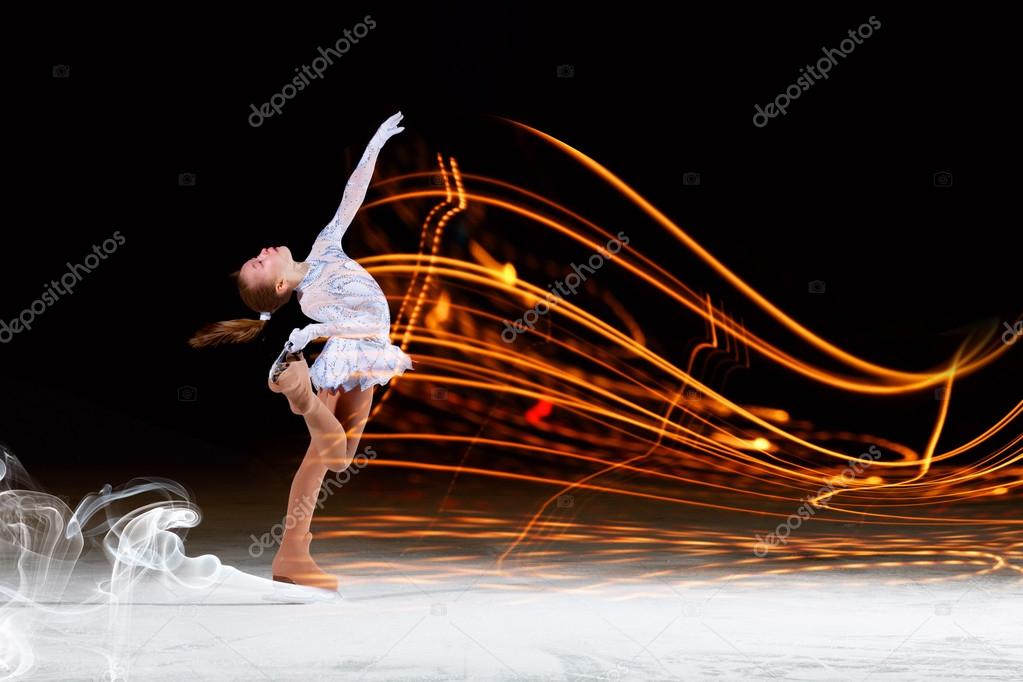 Niña patinaje artístico: fotografía de stock © SergeyNivens #41107305