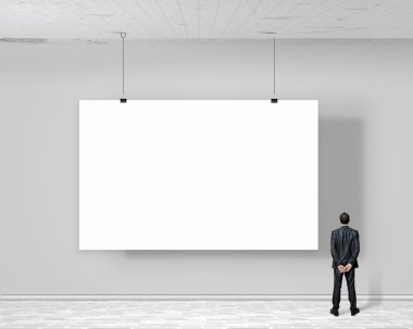 işadamı ile bayrak