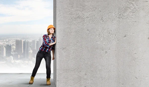 Mujer ingeniera — Foto de Stock