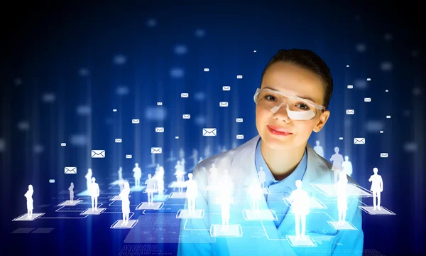 Woman scientist — Stock Photo, Image