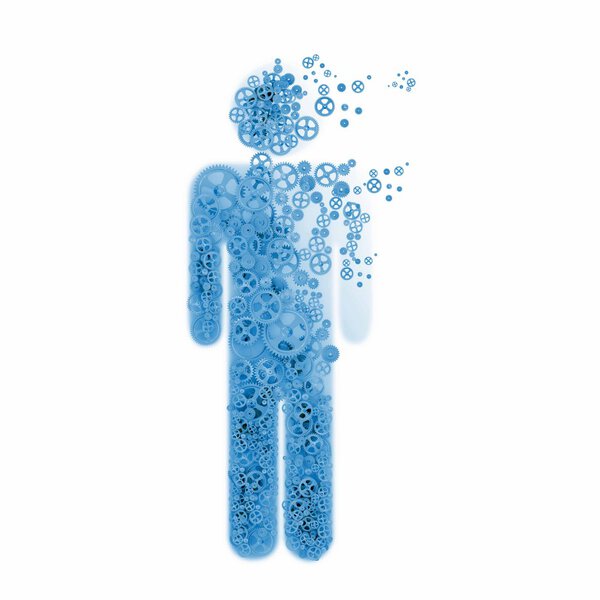 Silhouette of businessman