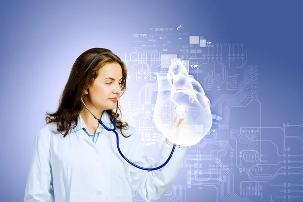 Woman cardiologist — Stock Photo, Image