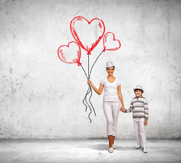 Mutter und ihr Sohn — Stockfoto