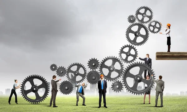 Conceito de trabalho em equipa — Fotografia de Stock