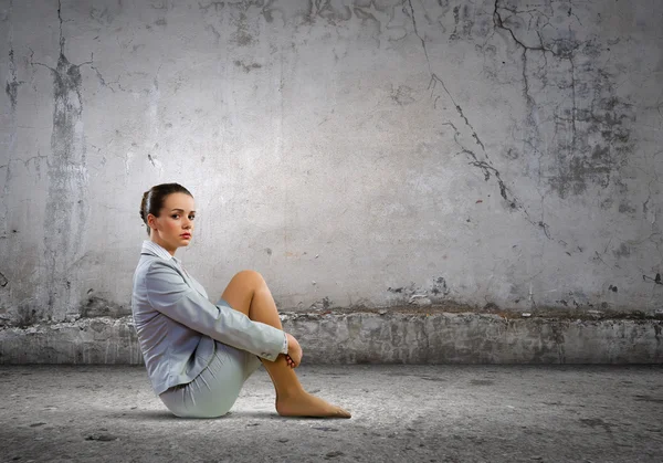 Businesswoman in despair — Stock Photo, Image