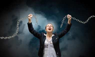 agresif iş kadını