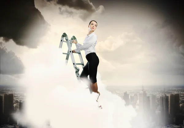 Ladder van succes — Stockfoto