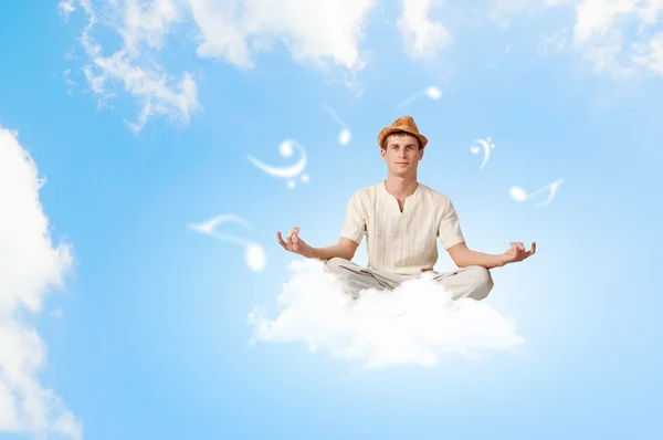 Man meditating — Stock Photo, Image