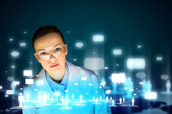 Woman scientist — Stock Photo, Image