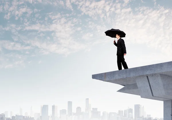 Businessman on bridge — Stock Photo, Image