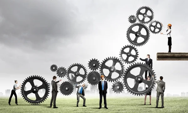 Conceito de trabalho em equipa — Fotografia de Stock