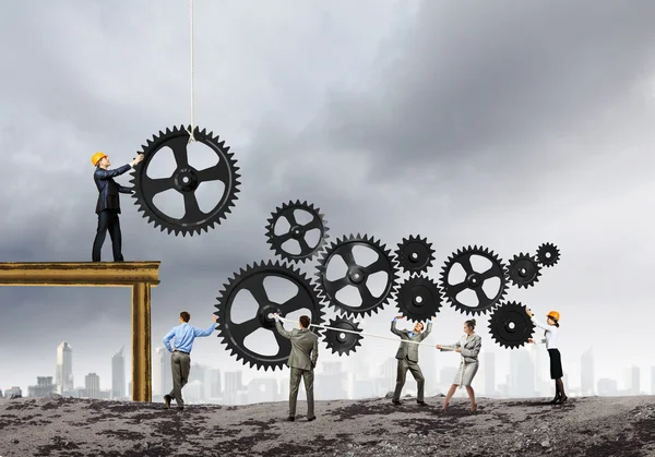 Conceito de trabalho em equipa — Fotografia de Stock