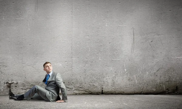 Sitting businessman — Stock Photo, Image