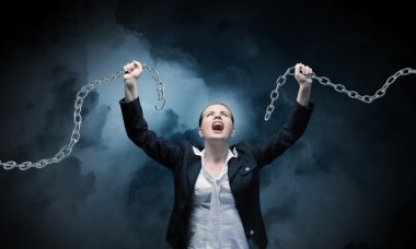 agresif iş kadını