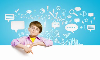 banner'ın sevimli çocukla