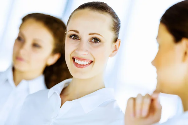 Donne alla presentazione — Foto Stock