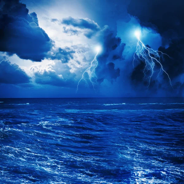 Storm at night — Stock Photo, Image