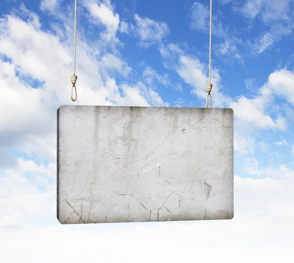 Cement banner — Stock Photo, Image