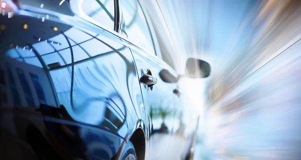 Rear view of luxury car — Stock Photo, Image