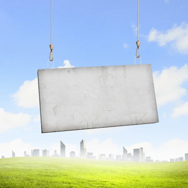 Cement banner — Stock Photo, Image