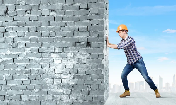 Man builder — Stockfoto