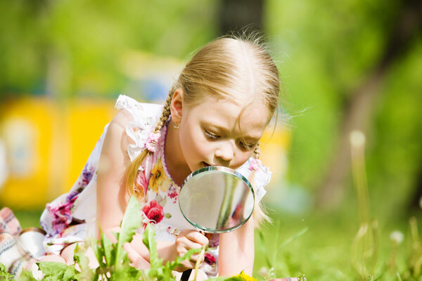 Girl in park