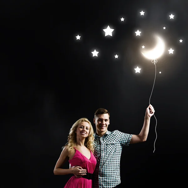 Jovem casal feliz — Fotografia de Stock