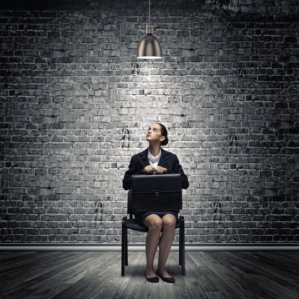 Upset businesswoman — Stock Photo, Image