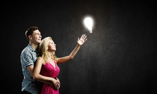 Young happy couple — Stock Photo, Image