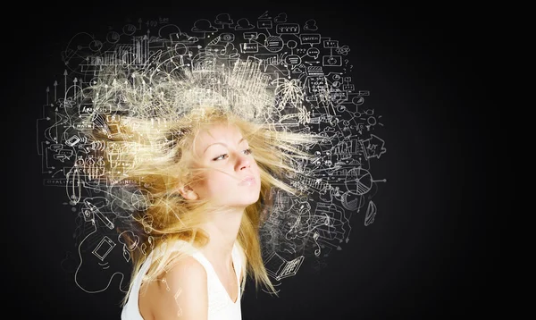 Ideas in my head — Stock Photo, Image