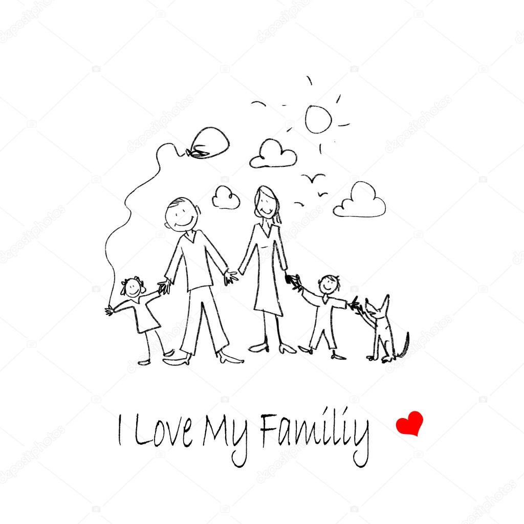 My Family Cartoon Images Royalty Free Stock My Family Cartoon Photos Pictures Depositphotos