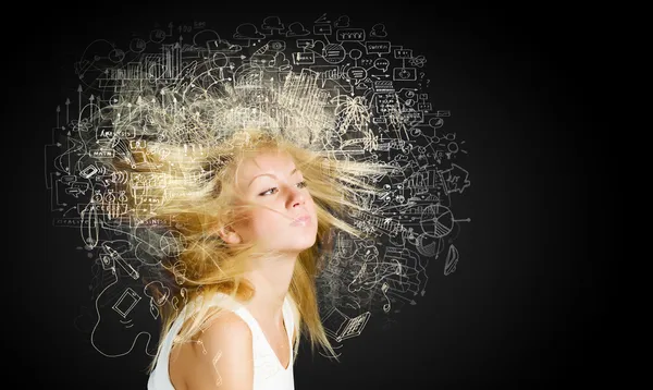 Ideas in my head — Stock Photo, Image