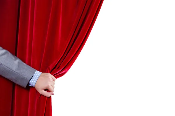 Red curtain — Stock Photo, Image