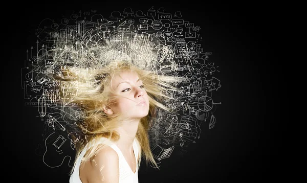 Ideas in my head — Stock Photo, Image